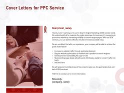 Cover letters for ppc service ppt powerpoint presentation slides good