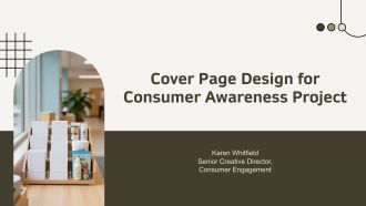 Cover Page Design For Consumer Awareness Project PPT Guidelines VA