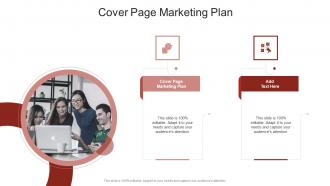 Cover Page Marketing Plan In Powerpoint And Google Slides Cpb