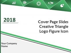 Cover page slides creative triangle logo figure icon