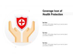Coverage Icon Of Health Protection