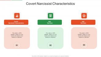 Covert Narcissist Characteristics In Powerpoint And Google Slides Cpb