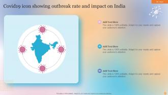 Covid19 Icon Showing Outbreak Rate And Impact On India