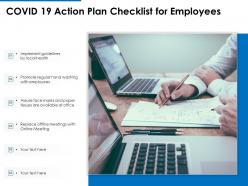 Covid 19 action plan checklist for employees