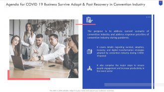 Covid 19 business survive adapt and post recovery for convention industry complete deck
