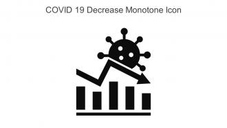 Covid 19 Decrease Monotone Icon In Powerpoint Pptx Png And Editable Eps Format