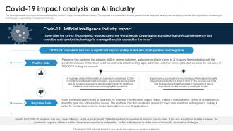 Covid 19 Impact Analysis On AI Industry Global Artificial Intelligence IR SS
