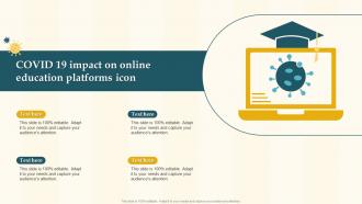 Covid 19 Impact On Online Education Platforms Icon