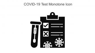 COVID 19 Test Monotone Icon In Powerpoint Pptx Png And Editable Eps Format