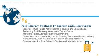 COVID Business Survive Adapt And Post Recovery Strategy For Tourism And Leisure Industry Complete Deck