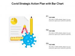 Covid strategic action plan with bar chart