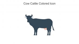 Cow Cattle Colored Icon In Powerpoint Pptx Png And Editable Eps Format