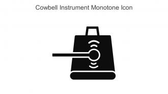 Cowbell Instrument Monotone Icon In Powerpoint Pptx Png And Editable Eps Format