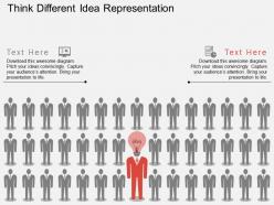 Cp think different idea representation flat powerpoint design