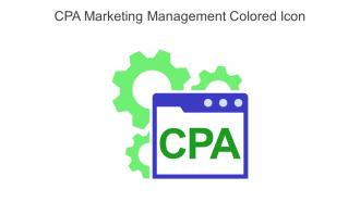 CPA Marketing Management Colored Icon In Powerpoint Pptx Png And Editable Eps Format