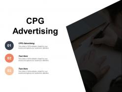 Cpg advertising ppt powerpoint presentation gallery introduction cpb