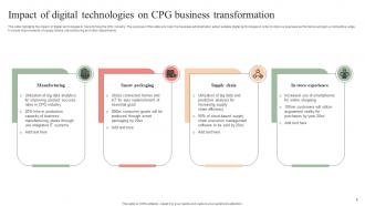 CPG Digital Transformation Powerpoint Ppt Template Bundles Attractive Multipurpose