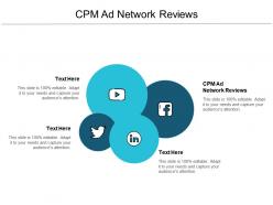 Cpm ad network reviews ppt powerpoint presentation slides infographic template cpb