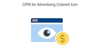 CPM For Advertising Colored Icon In Powerpoint Pptx Png And Editable Eps Format