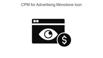 CPM For Advertising Monotone Icon In Powerpoint Pptx Png And Editable Eps Format