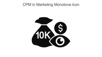 CPM In Marketing Monotone Icon In Powerpoint Pptx Png And Editable Eps Format
