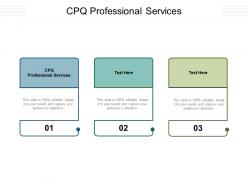 Cpq professional services ppt powerpoint presentation templates cpb