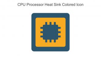 CPU Processor Heat Sink Colored Icon In Powerpoint Pptx Png And Editable Eps Format