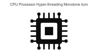 CPU Processor Hyper Threading Monotone Icon In Powerpoint Pptx Png And Editable Eps Format