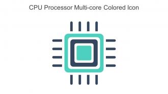 CPU Processor Multi Core Colored Icon In Powerpoint Pptx Png And Editable Eps Format