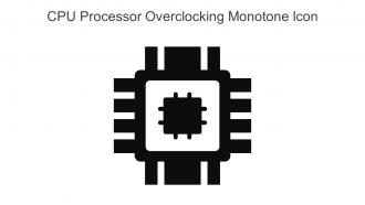 CPU Processor Overclocking Monotone Icon In Powerpoint Pptx Png And Editable Eps Format