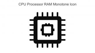 CPU Processor RAM Monotone Icon In Powerpoint Pptx Png And Editable Eps Format