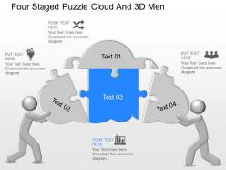 20831532 style puzzles mixed 4 piece powerpoint presentation diagram infographic slide