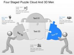 20831532 style puzzles mixed 4 piece powerpoint presentation diagram infographic slide
