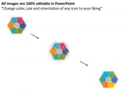 Cr six staged hexagon with icons diagram flat powerpoint design