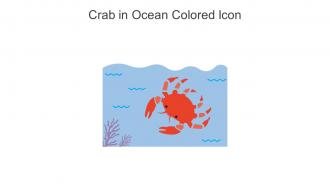 Crab In Ocean Colored Icon In Powerpoint Pptx Png And Editable Eps Format