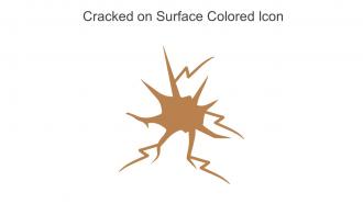 Cracked On Surface Colored Icon In Powerpoint Pptx Png And Editable Eps Format