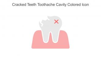 Cracked Teeth Toothache Cavity Colored Icon In Powerpoint Pptx Png And Editable Eps Format