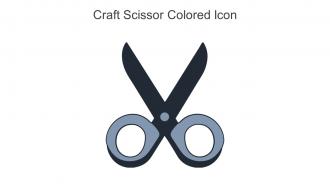 Craft Scissor Colored Icon In Powerpoint Pptx Png And Editable Eps Format