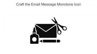 Craft The Email Message Monotone Icon In Powerpoint Pptx Png And Editable Eps Format