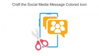Craft The Social Media Message Colored Icon In Powerpoint Pptx Png And Editable Eps Format