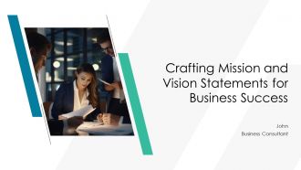 Crafting Mission And Vision Statements For Business Success PPT Summary AT