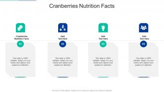 Cranberries Nutrition Facts In Powerpoint And Google Slides Cpb