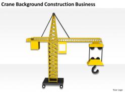 Crane background construction business ppt graphics icons powerpoint