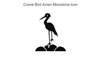 Crane Bird Avian Monotone Icon In Powerpoint Pptx Png And Editable Eps Format