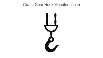 Crane Gear Hook Monotone Icon In Powerpoint Pptx Png And Editable Eps Format