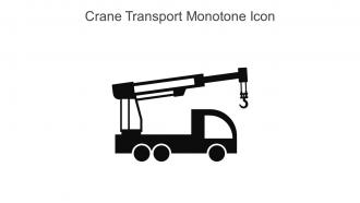Crane Transport Monotone Icon In Powerpoint Pptx Png And Editable Eps Format