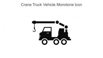 Crane Truck Vehicle Monotone Icon In Powerpoint Pptx Png And Editable Eps Format