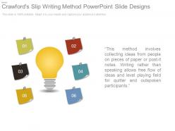 Crawfords slip writing method powerpoint slide designs