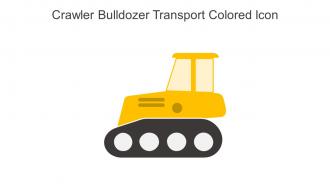 Crawler Bulldozer Transport Colored Icon In Powerpoint Pptx Png And Editable Eps Format