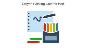 Crayon Painting Colored Icon In Powerpoint Pptx Png And Editable Eps Format